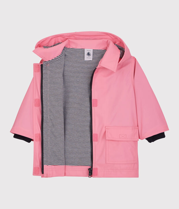 Chubasquero emblem&aacute;tico de beb&eacute; rosa