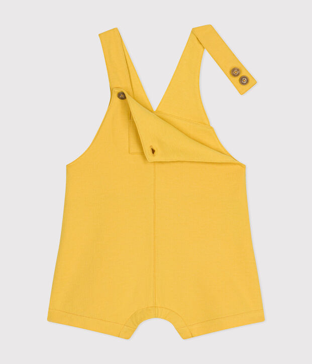 Peto corto de mulet&oacute;n ligero para beb&eacute; amarillo