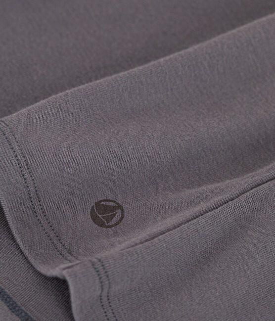 Camiseta L'ICONIQUE de algodón con cuello redondo para mujer gris BONGRIS