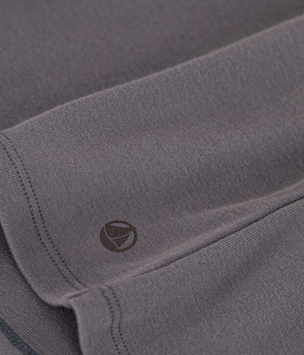 Camiseta L'ICONIQUE de algod&oacute;n con cuello redondo para mujer gris