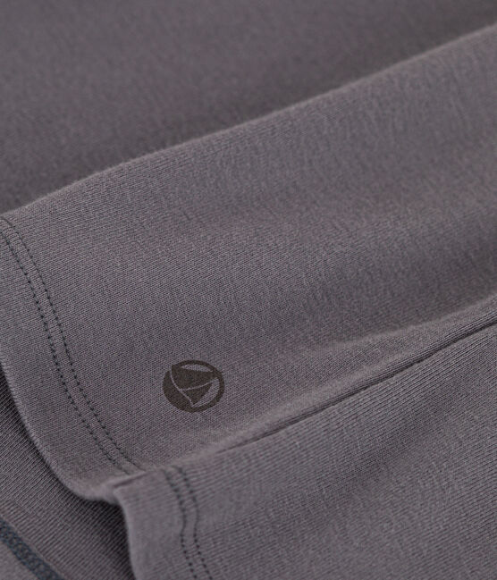 Camiseta L'ICONIQUE de algodón con cuello redondo para mujer gris BONGRIS