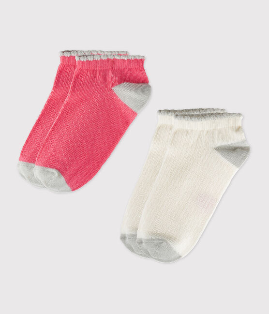 Lote de 2 pares de calcetines cortos de niña variante 1