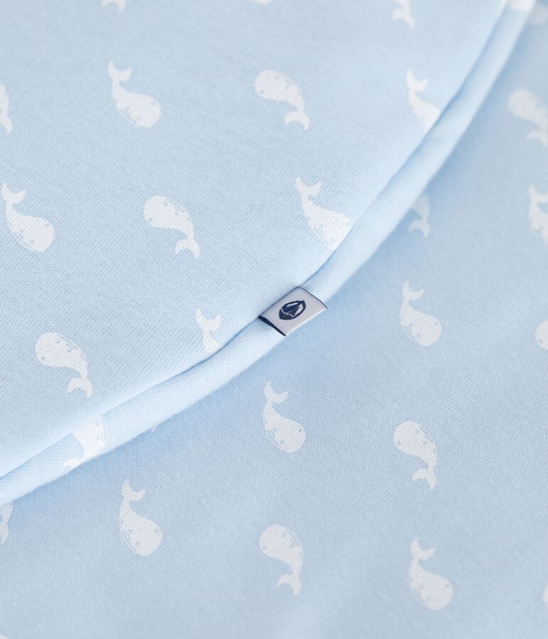 Saco de algod&oacute;n con estampado de ballena para beb&eacute; TOG 2,5 azul/blanco