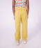 Pantal&oacute;n infantil de algod&oacute;n amarillo