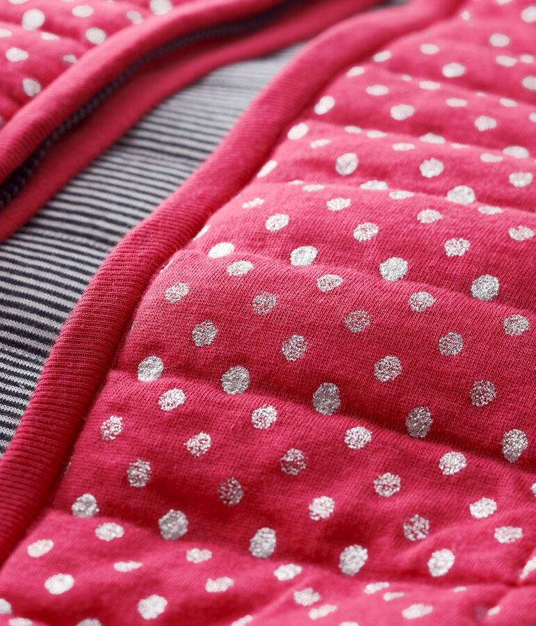 Chaleco para ni&ntilde;a rosa/gris