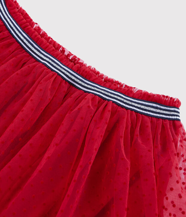 Falda de tul para ni&ntilde;a rojo