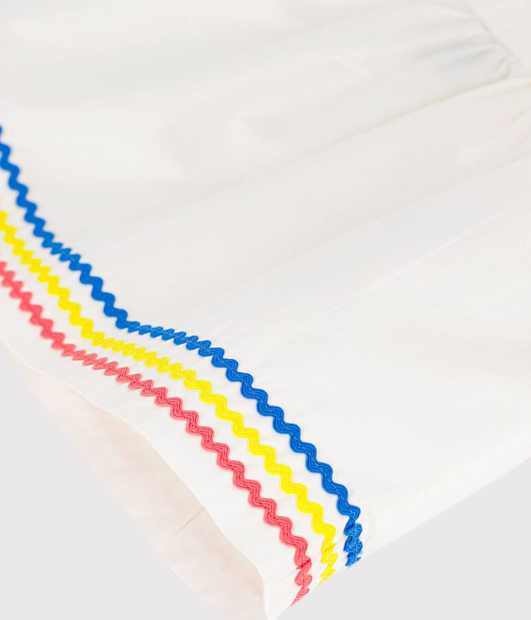 Pichi liso de algod&oacute;n para beb&eacute; blanco