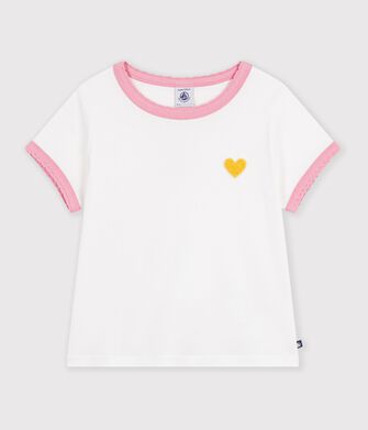 Camiseta infantil lisa de manga corta