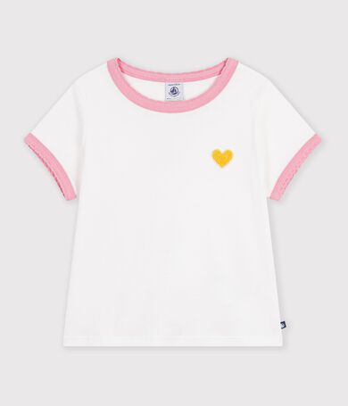 Camiseta infantil lisa de manga corta