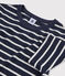 Camiseta icónica con cuello redondo para mujer azul SMOKING/blanco MARSHMALLOW
