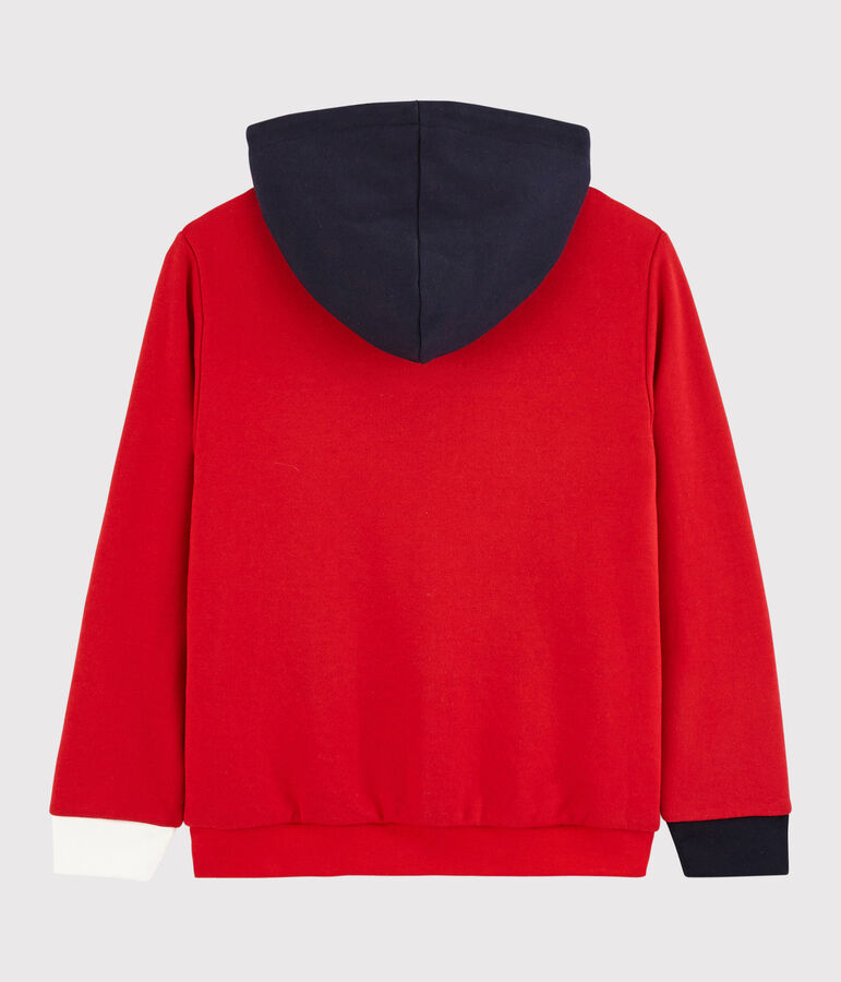 Sudadera con capucha para ni&ntilde;o rojo/azul