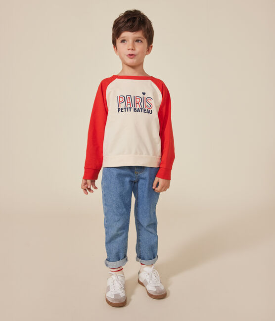 Sudadera infantil de felpa ligera rojo AVALANCHE/ AURORA