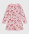 Camisón infantil de algodón con estampado de flores rosa JOLI/blanco MULTICO