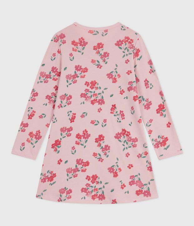 Camis&oacute;n infantil de algod&oacute;n con estampado de flores rosa/multicolor