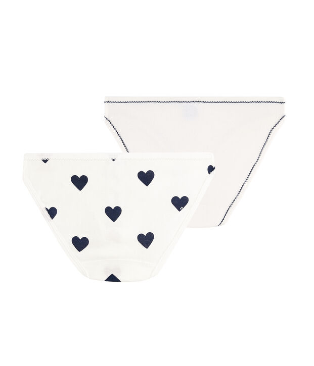 Lote de 2 braguitas de corazones para mujer multicolor