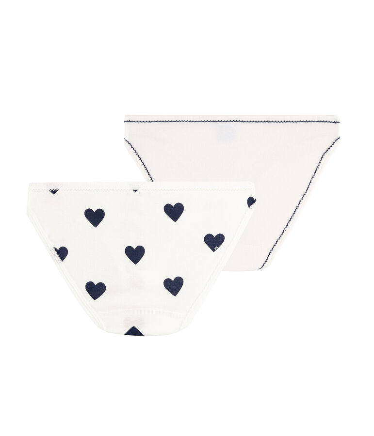 Lote de 2 braguitas de corazones para mujer multicolor