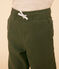Pantalón de tela de algodón para niño verde CROCO