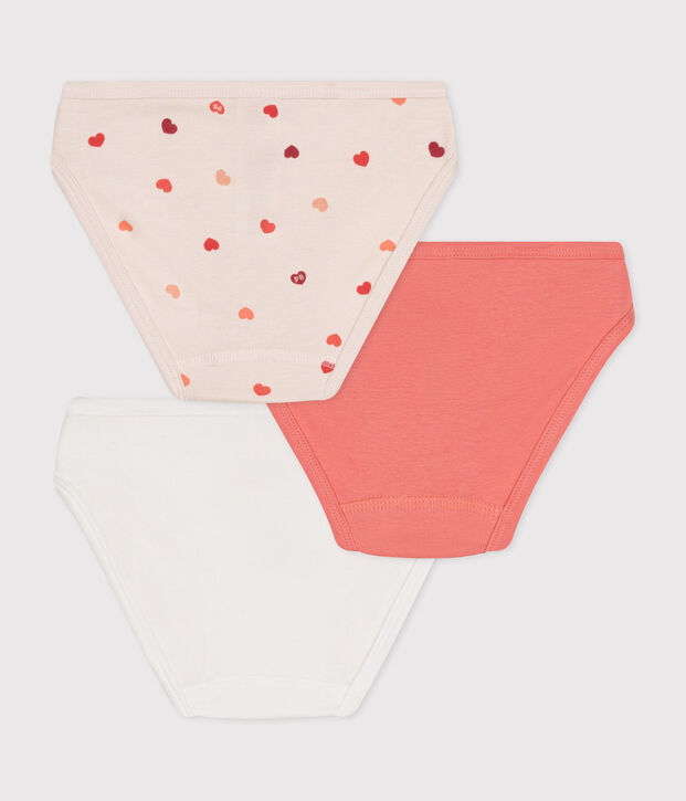 Juego de 3 braguitas de ni&ntilde;a de algod&oacute;n multicolor