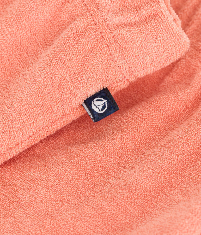 Pantal&oacute;n corto de rizo de algod&oacute;n para beb&eacute; naranja