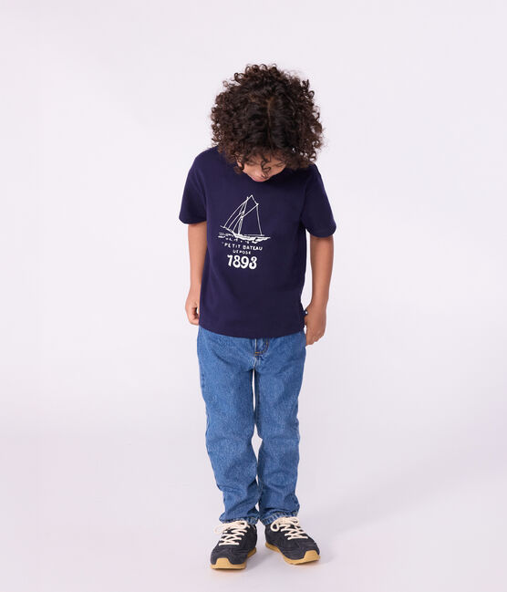 Camiseta infantil estampada de manga corta SOIR