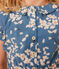 Vestido estampado de popelina sin mangas para niña azul BEACH/ MULTICO