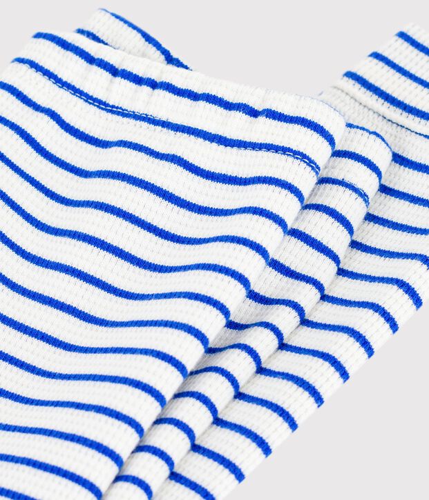 Leggings de algod&oacute;n a rayas para beb&eacute; azul/azul