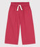 Pantalón de sarga de algodón para niña rosa PAPI