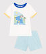 Pijama infantil corto de algodón