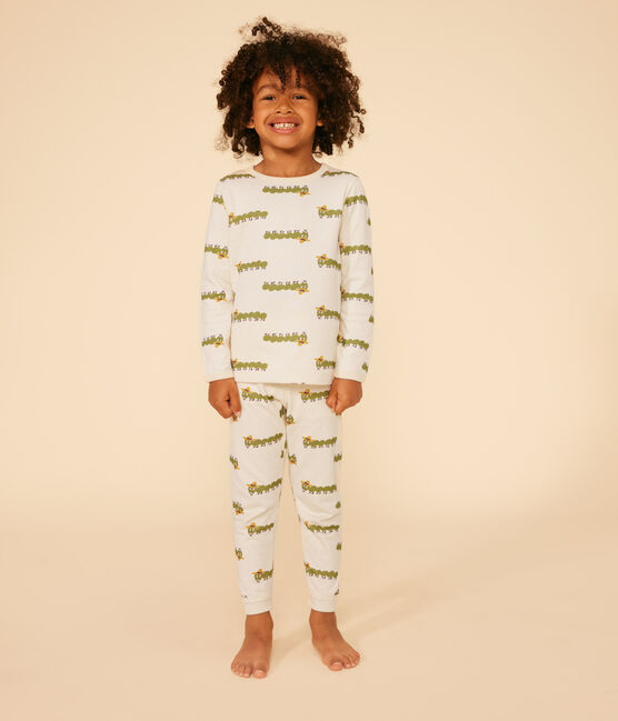 Pijama infantil de algodón con estampado animal blanco AVALANCHE/ MULTICO
