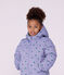 Plum&iacute;fero infantil con estampado de corazones violeta/multicolor