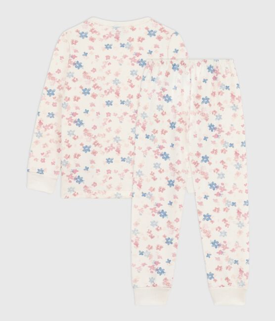 Pijama infantil de felpa con estampado de flores MILK/ MULTICO