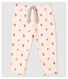 Pantalón estampado de felpa de bebé niña.