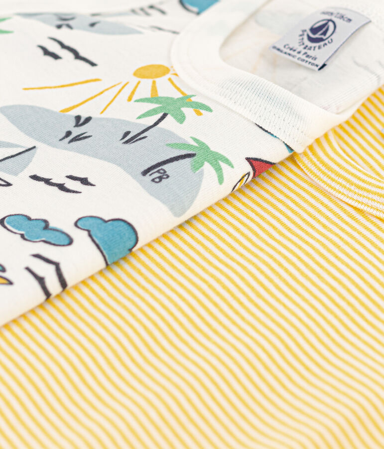 Juego de 2 camisetas de tirantes de algod&oacute;n de explorador para ni&ntilde;o multicolor