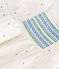 Vestido blanco de algod&oacute;n y pololo con estampado de lunares para beb&eacute; blanco/multicolor