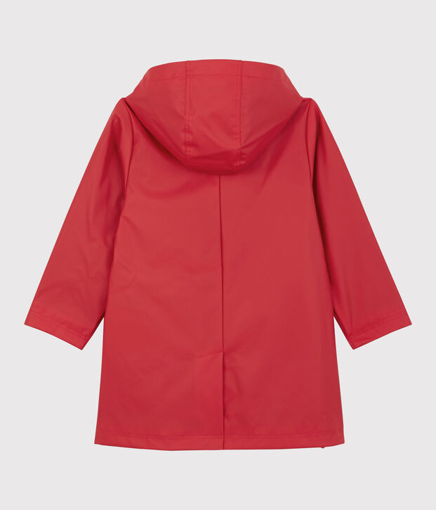 Trenca con capucha de ni&ntilde;a rojo