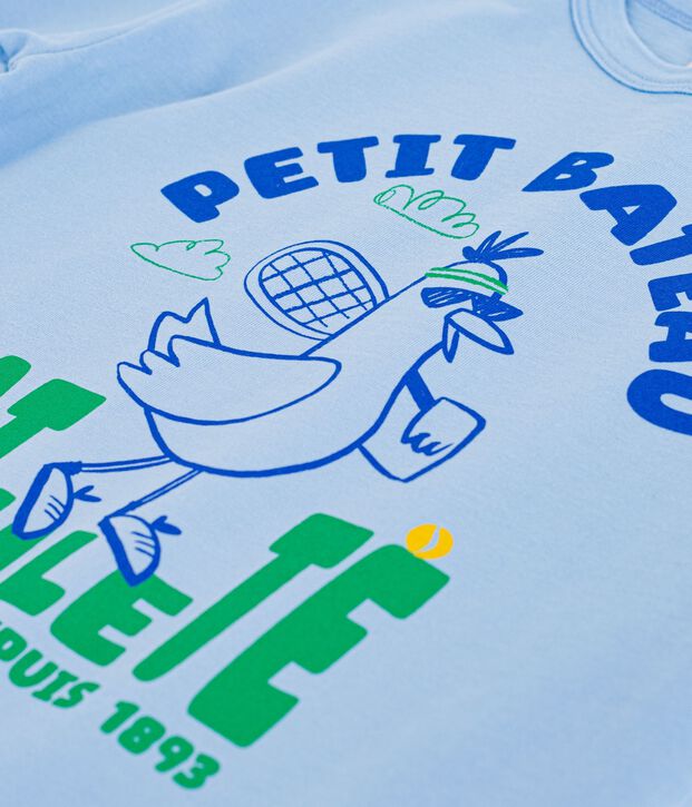 Camiseta infantil de manga corta de algod&oacute;n FLO