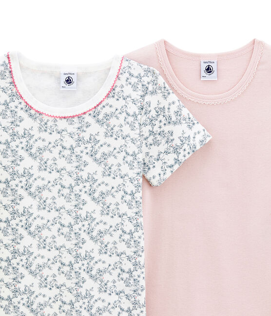 Pack de 2 camisetas de manga corta para niña variante 1