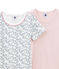 Pack de 2 camisetas de manga corta para niña variante 1