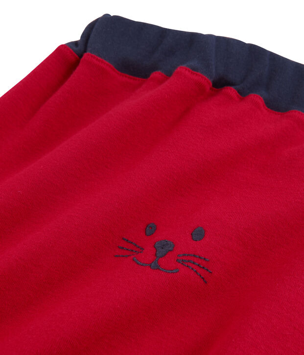 Pantal&oacute;n para beb&eacute; ni&ntilde;o de punto rojo