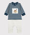 Mono largo Petit Bateau x Deyrolle azul SHADOW/crudo MULTICO