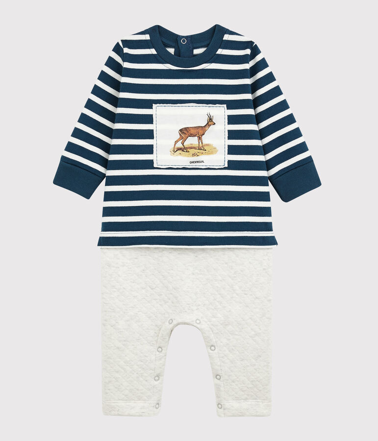 Mono largo Petit Bateau x Deyrolle azul/multicolor