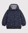 Plum&iacute;fero infantil con estampado de corazones azul/multicolor