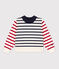 Jersey marinero de algodón de niña/niño blanco MARSHMALLOW/blanco MULTICO