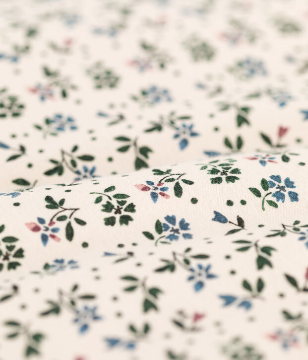 SACO DE ALGOD&Oacute;N CON FLORES DE BEB&Eacute; TOG 3 crudo/multicolor