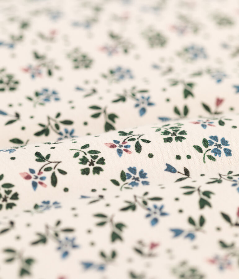 SACO DE ALGOD&Oacute;N CON FLORES DE BEB&Eacute; TOG 3 crudo/multicolor