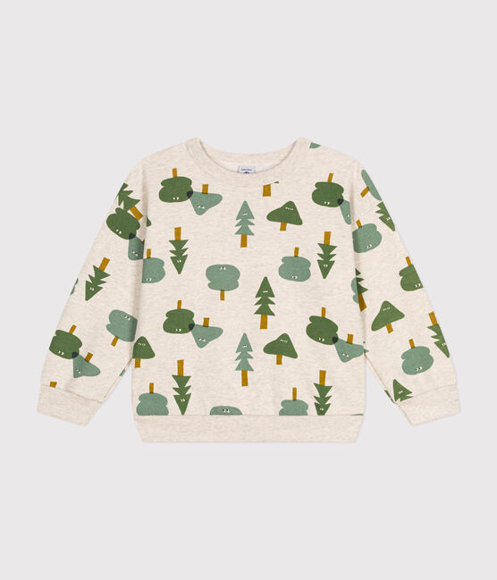 Sudadera de felpa para niño beige MONTELIMAR/blanco MULTICO