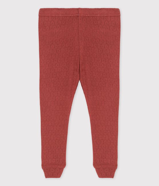 «Leggings» de punto calado de bebé marron OMBRIE