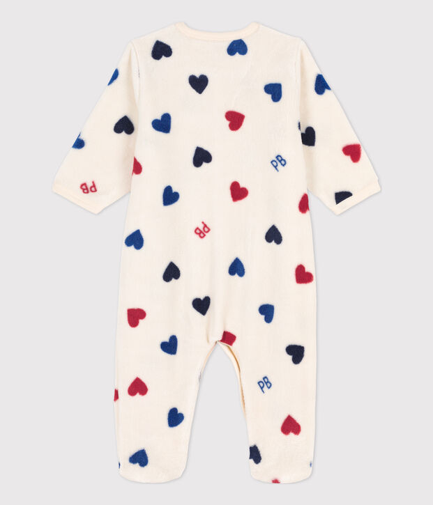 Sobrepijama de tejido polar para beb&eacute; crudo/multicolor