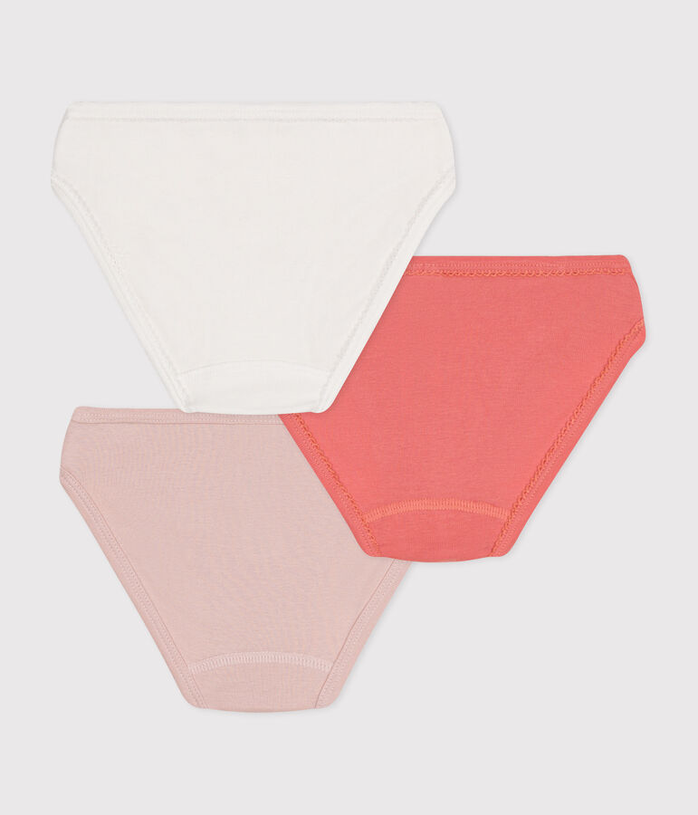 Juego de 3 braguitas de ni&ntilde;a de algod&oacute;n multicolor