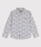 Camisa de popelina de niño blanco ECUME/blanco MULTICO